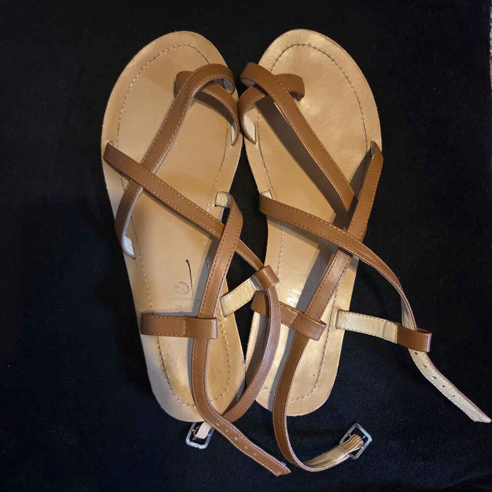 Brown Strappy Sandals